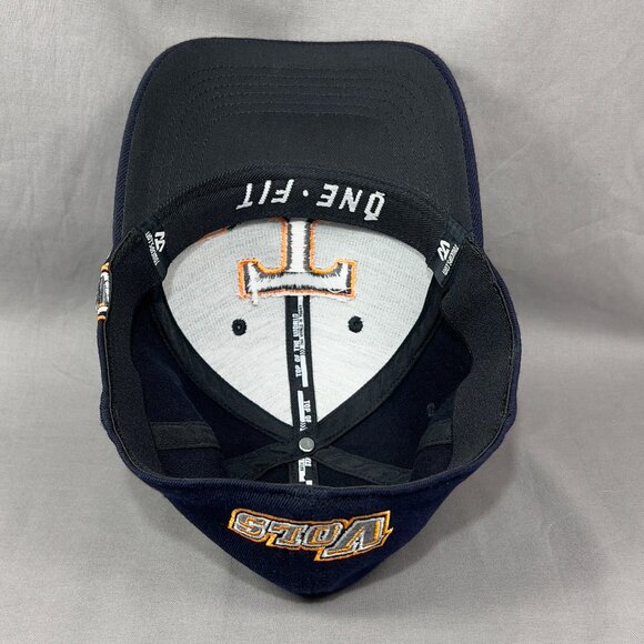 TOW Tennessee Volunteers NCAA One Fit Hat Navy Football Stretch Baseball Mens - Picture 14 of 15